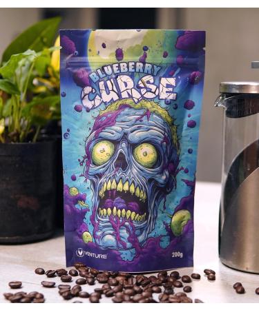 Blueberry Curse Coffee Beans Light/Medium Roast Small Batch Independant Roasted Ethiopian Coffee 200g - Buy Online on GoSupps.com