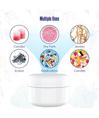 Houseables 4 Oz Plastic Containers with Lids - 12 Pack, White Body Butter Jars for Cream, Makeup, Cosmetics - 118 ML/Gram Capacity, Ideal for Face Scrub, Hair Product - Screw Top & Liner Included - Buy Online on GoSupps.com