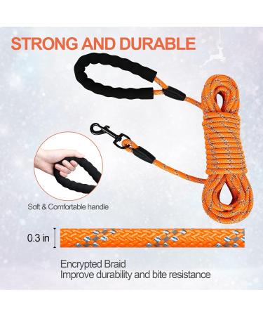Iokheira 10m Dog Training Line - Durable Leash for Small & Large Dogs with 360 Carabiner & Reflectors - Perfect for Safe Training & Walking - Buy Online on GoSupps.com