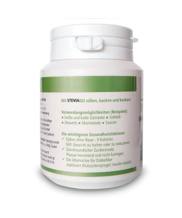 STEVIAGO 100% Pure Stevia Powder Extract - 97% Reb-A 50g with Measuring Spoon | Premium Natural Sweetener for Healthy Living - Buy Online on GoSupps.com