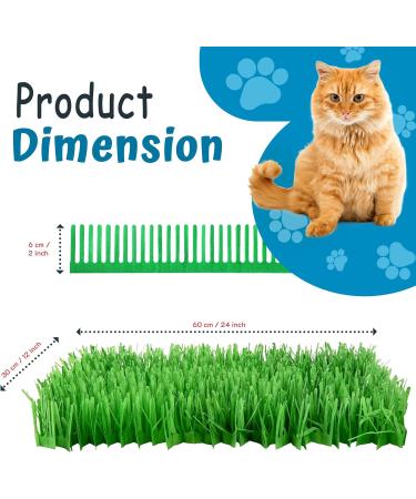 CATMAT - Cat Paper Grass Tissue Paper Cat Mat Cat Play Mat Cat Play Grass Paper Cat Grass Fake Cat Toy Grass Cat Mat Tissue Paper Grass for Cats Cat Grass for Indoor Cats - Green (Pack of 2) - Buy Online on GoSupps.com