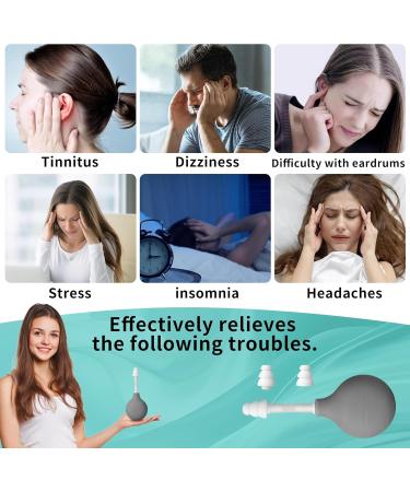Ear Pressure Relief Tool Ear Pressure Relief Device for Flying and Diving Tinnitus Migraine and Headache Relief with 3 Replacement Heads Maintains Ear Pressure Balance and Alleviates Earache Gray - Buy Online on GoSupps.com
