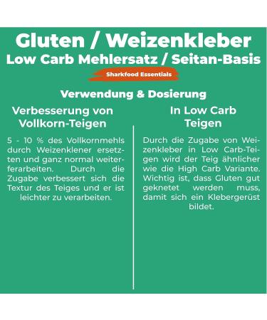 Premium Wheat Gluten 500g | Low Carb Flour Substitute | High Protein Seitan Base | Gluten for Baking & Cooking - Buy Online on GoSupps.com