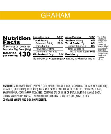 Keebler 10-inch Graham Cracker Ready Pie Crust - Perfect for Baking - Buy Online on GoSupps.com