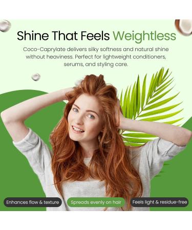 Coco Caprylate Oil for Cosmetics (4 Oz / 118 mL) Coco-Caprylate Plant-Based Emollient for Cosmetics Serums and Conditioners Natural Silicone Alternative for Skin and Hair Care Formulations - Buy Online on GoSupps.com