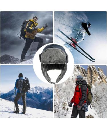Neamou Warm Winter Hats for Hunting & Outdoor Activities | Coldfoot Tapper Hats with Ear Flaps | Navy Blue Ear Care Hats for Skiing Cycling & More - Buy Online on GoSupps.com