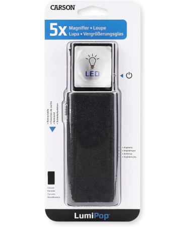 Carson LumiPop 5x Pocket Magnifier with LED & Case - Shop Internationally! - Buy Online on GoSupps.com