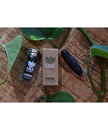 Organic Vegan Bamboo Charcoal Dental Floss | 100ft Eco-Friendly & Zero Waste in Reusable Glass Bottle - Buy Online on GoSupps.com