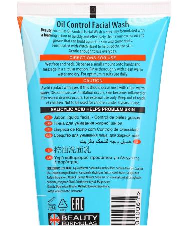 BEAUTY FORMULAS FACIAL WASH OIL CONTROL 150ML White - Buy Online on GoSupps.com