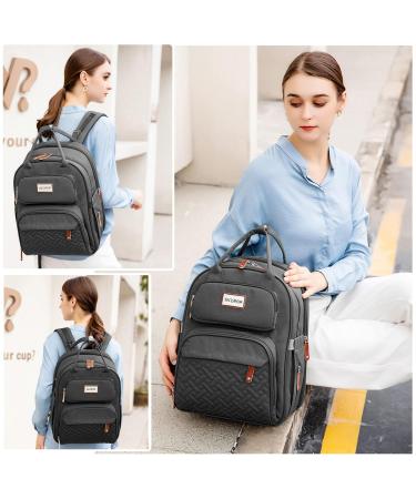 Buy SndMor Diaper Bag Backpack - Stylish Large Unisex Baby Bag with Diaper Station Waterproof & Spacious (Dark Gray) - Perfect for International Shipping! - Buy Online on GoSupps.com