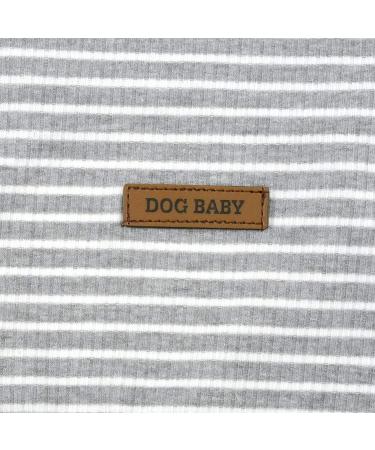Zunea Striped Dog Shirt for Small Dogs & Cats | Summer Cool Vest Soft Cotton Tank Top for Pets - XL Gray (1 Pack) - Buy Online on GoSupps.com