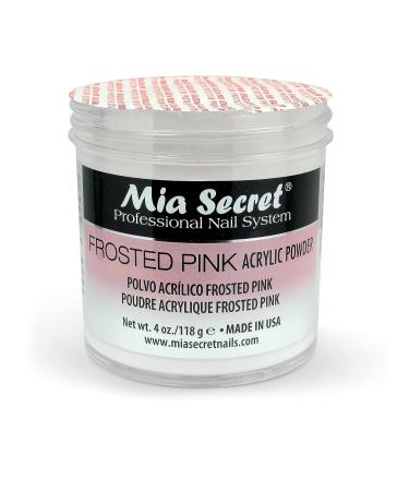 Mia Secret Frosted Pink Acrylic Powder (PL0-FP) - 4oz | Professional Grade - Buy Online on GoSupps.com