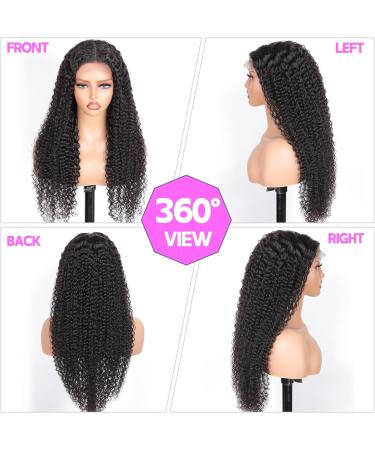 16 Inch Deep Curly Glueless Wig | Pre-Plucked Brazilian Lace Front Wig | 180% Density 5x5 Closure | Beginner Friendly Human Hair Wig for Black Women - Buy Online on GoSupps.com
