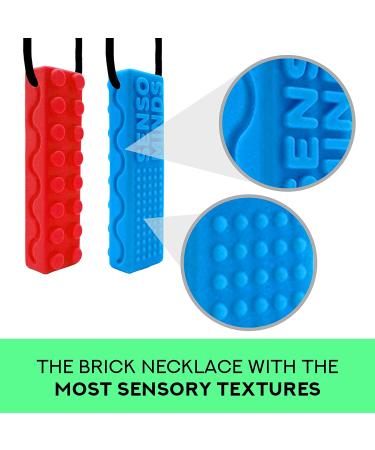 Chew Necklace Bundle - Silicone Chewies for Sensory Relief - Autism & ADHD Tool - Oral Motor Aid for Kids & Adults - 5 Pack by Senso Minds - Buy Online on GoSupps.com