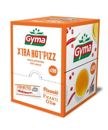 Gyma Spice Sauce Dispenser Box for Pizza, White/Orange, 200 Units