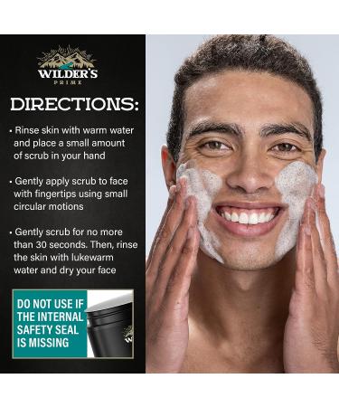 Men's Face Scrub - Exfoliating & Moisturizing Skincare with Collagen, Aloe Vera, Vitamins A & E - Made in USA - 4 fl oz - Buy Online on GoSupps.com