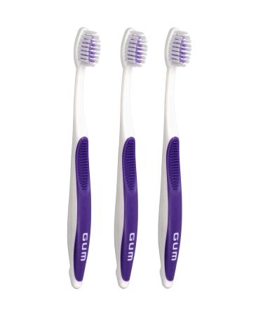 Sunstar GUM 124 Soft Orthodontic Toothbrush for Braces & Fixed Braces Pack of 3