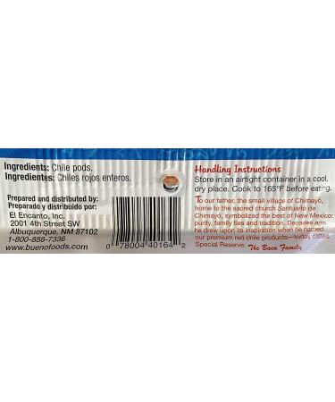 Bueno Medium Hot Red Chile Powder - Special Reserve Chimayo Chile - 12oz Bag - Buy Online on GoSupps.com