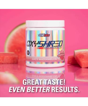 EHPlabs OxyShred Thermogenic Pre Workout Powder & Shredding Supplement - Clinically Proven Pre Workout Powder with L Glutamine & Acetyl L Carnitine Energy Boost Drink - Juicy Watermelon 60 Servings - Buy Online on GoSupps.com