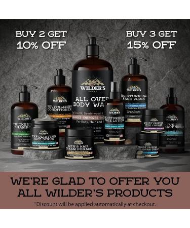 Wilder's Prime Men's Body Wash with Tea Tree Oil, Sandalwood & Vitamin B5 - 3-in-1 Shower Gel for Body, Hair & Face - 32 oz - Made in USA - Buy Online on GoSupps.com