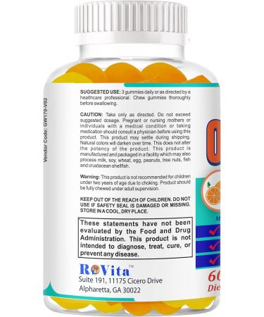 Kids Focus and Attention Supplements | Focus Gummies for Kids & Teens | Plant-Based Omega 3 DHA Focus Vitamins for Teens Memory Vitamins for Children Delicious Orange Flavor-60ct - Buy Online on GoSupps.com