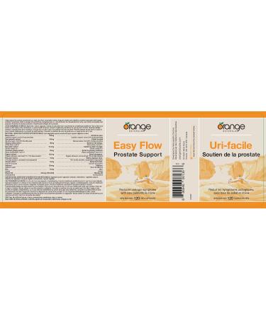 Orange Naturals - Easy Flow Prostate Support with Saw Palmetto & Maca 120 Caps - Prostate Bladder Supplement - Prostate Complete Supplements for Men and Women - Prostate Health Inflammation Relief - Buy Online on GoSupps.com