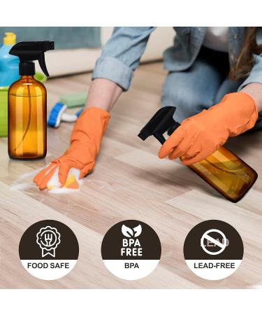 Belle Vous Refillable Brown Atomizer Spray Bottles (3pcs) - 500ml with 2 Jet Settings for Cleaning Aromatherapy & Essential Oils - Buy Online on GoSupps.com