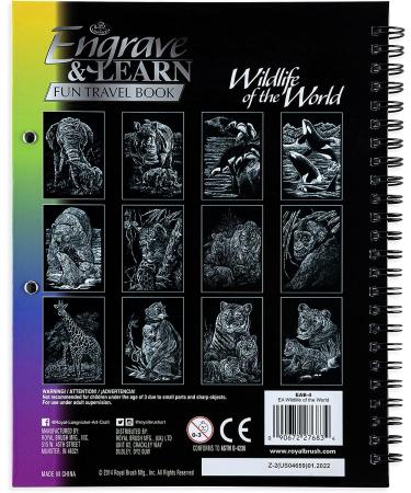 Royal & Langnickel Engraving Art Booklet - Wildlife of The World | Shop Now - Buy Online on GoSupps.com