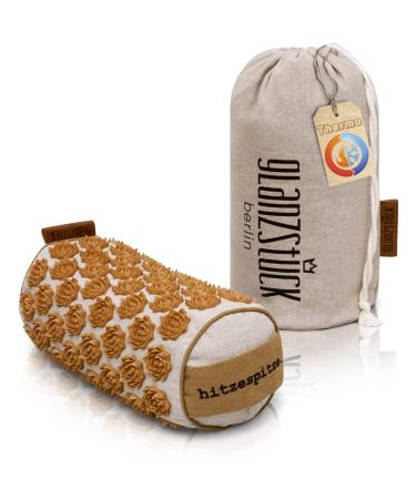 Gloss Berlin Health Collection - Premium Acupressure Neck roll Naked pillow Thermo heat against neck pain Tension HWS Headache from Linen Sustainable
