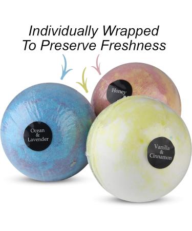 Luxury Bath Bombs Gift Set - 24 Organic Essential Oil Bathbombs for Women - Vegan Soap with Moisturizing Fizzy Bubbles - 2.3 Ounce, Pack of 24 - Buy Online on GoSupps.com