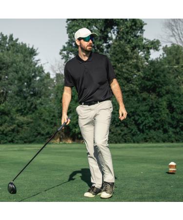 BALENNZ Men's Golf Polo 4-Pack: Quick-Dry Moisture-Wicking Athletic Shirts - Buy Online on GoSupps.com