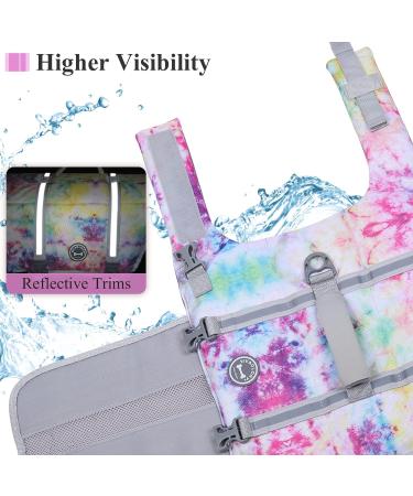 Vivaglory Ripstop Dog Rescue Vest - Small Medium Buoyancy & Visibility - Multi-Colored (Chest 53-63cm) for Safe Boating - Buy Online on GoSupps.com