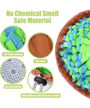Snuffle Mat for Dogs Pet Snuffle Mat Food Sniffing Feeding Mat Natural Foraging Skills Slow Feeding Puppy Training Mat for Boredom and Stress Relief Encourages Dogs (Blue Green) - Buy Online on GoSupps.com