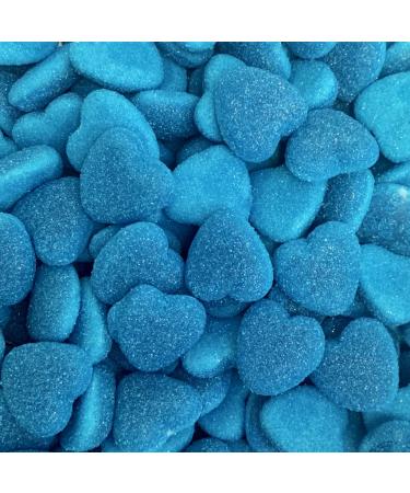Shiny Blue Hearts 200g Treat Bag by The Gourmet Sweet Company