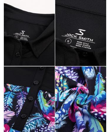 JACK SMITH Women's Sleeveless Polo Shirt - Quick Dry Golf Tennis Athletic Top - Feathers (Large) - Buy Online on GoSupps.com