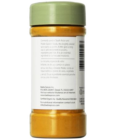 Badia Organic Turmeric 2oz - Pure and Potent Turmeric Powder - Buy Online on GoSupps.com