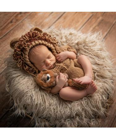 M&G House Lion Costume Newborn Photography Props for Baby Photo Shoot (0-2 Months) - Lion Outfit - Buy Online on GoSupps.com