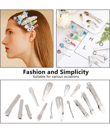 140 pcs Hair Clips Set - 14 Styles Alligator Clips & Bobby Pins for DIY Hair Accessories | Pandahall International Shipping - Buy Online on GoSupps.com