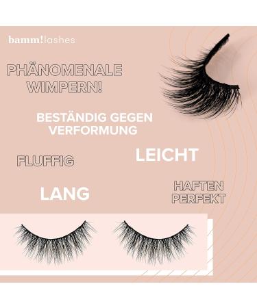 Buy Bamm! Lashes - Reusable Artificial Eyelashes & Extensions | Natural Black Eyelash Strips for a Stunning Look - Buy Online on GoSupps.com