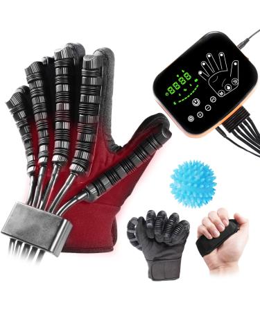 New Heating Function Rehabilitation Robot Gloves with Multiple Modes Adjustable Suitable for Hand Stroke Hemiplegia Patients to Help Patients with Hand Training and Promote Hand Function Recovery. Right Hand-M