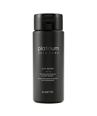 Aloette City Detox Environmental Defense Powder Cleanser Charcoal Infused Powder Cleanser Sulfate & Cruelty Free 1.7 Fl Oz