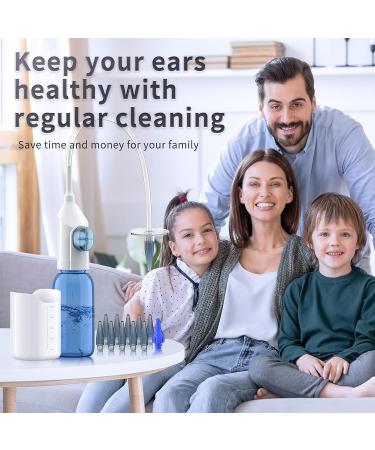 Lebbtl Ear Wax Removal Kit - Manual Ear Irrigation System Safe & Effective Ear Cleaner Tool with Basin & 10 Tips - International Shipping Available - Buy Online on GoSupps.com