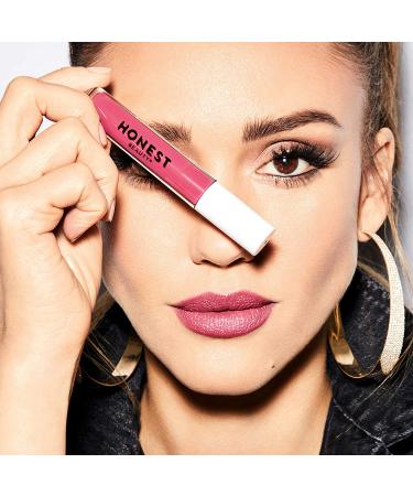 Honest Beauty Liquid Lipstick Passion - Hydrating Formula with Avocado Oil and Hyaluronic Acid | Long-Lasting Color | EWG Certified, Dermatologist Tested, Vegan, and Cruelty-Free | 0.12 fl. oz - Buy Online on GoSupps.com