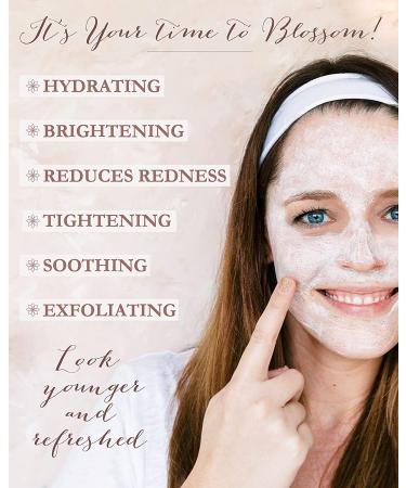 Organic Brightening Clay Mask for Hydrating, Cleansing & Exfoliating - Natural Anti Aging Treatment for Dry, Oily, or Normal Skin - Clean Beauty Detox Mud Mask for Women - Buy Online on GoSupps.com