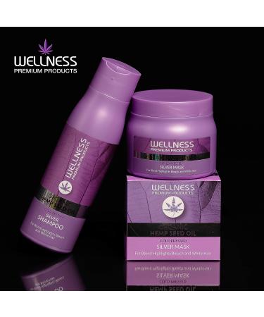 Silver Conditioning Treatment Mask for Blonde & Grey Hair - Eliminates Brassiness & Yellow Undertones - 500ML - Buy Online on GoSupps.com