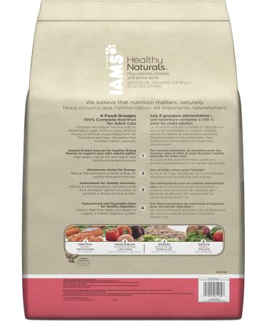 Iams Healthy Naturals Adult with Atlantic Salmon Premium Cat Food 16 Pound 16-Pound - Buy Online on GoSupps.com