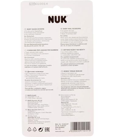 NUK Baby Nail Scissors: Safe & Precise - 1 Pc, Red - Buy Online on GoSupps.com