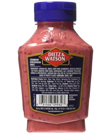 Dietz & Watson Deli Compliments Cranberry Horseradish Sauce 9oz Bottle - Pack of 2 - Buy Online on GoSupps.com