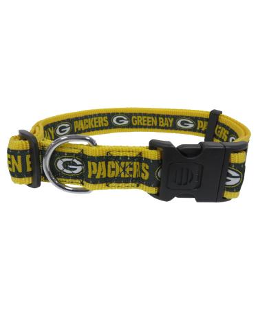 NFL Green Bay Packers Dog Collar, X-Large SUPER TOUGH with Anti-Open Safety Lock Button X-Large Green Bay Packers