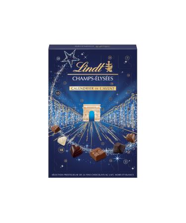 Lindt - CHAMPS-ÉLYSÉES Advent Calendar - Assorted Milk Chocolates, Black and White - Pralines, Crispy and Smooth - Ideal for